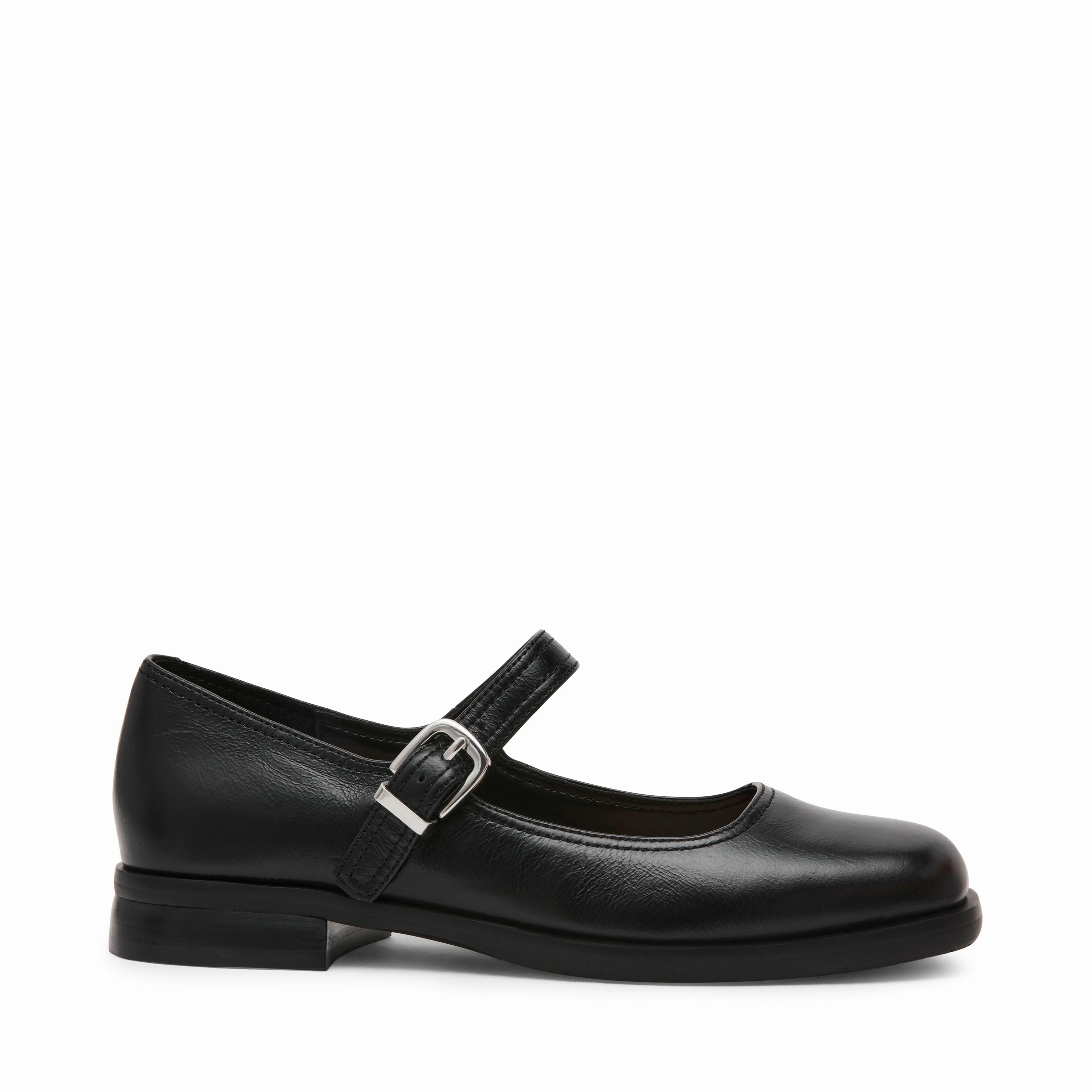 Delancy Flat Shoe BLACK LEATHER