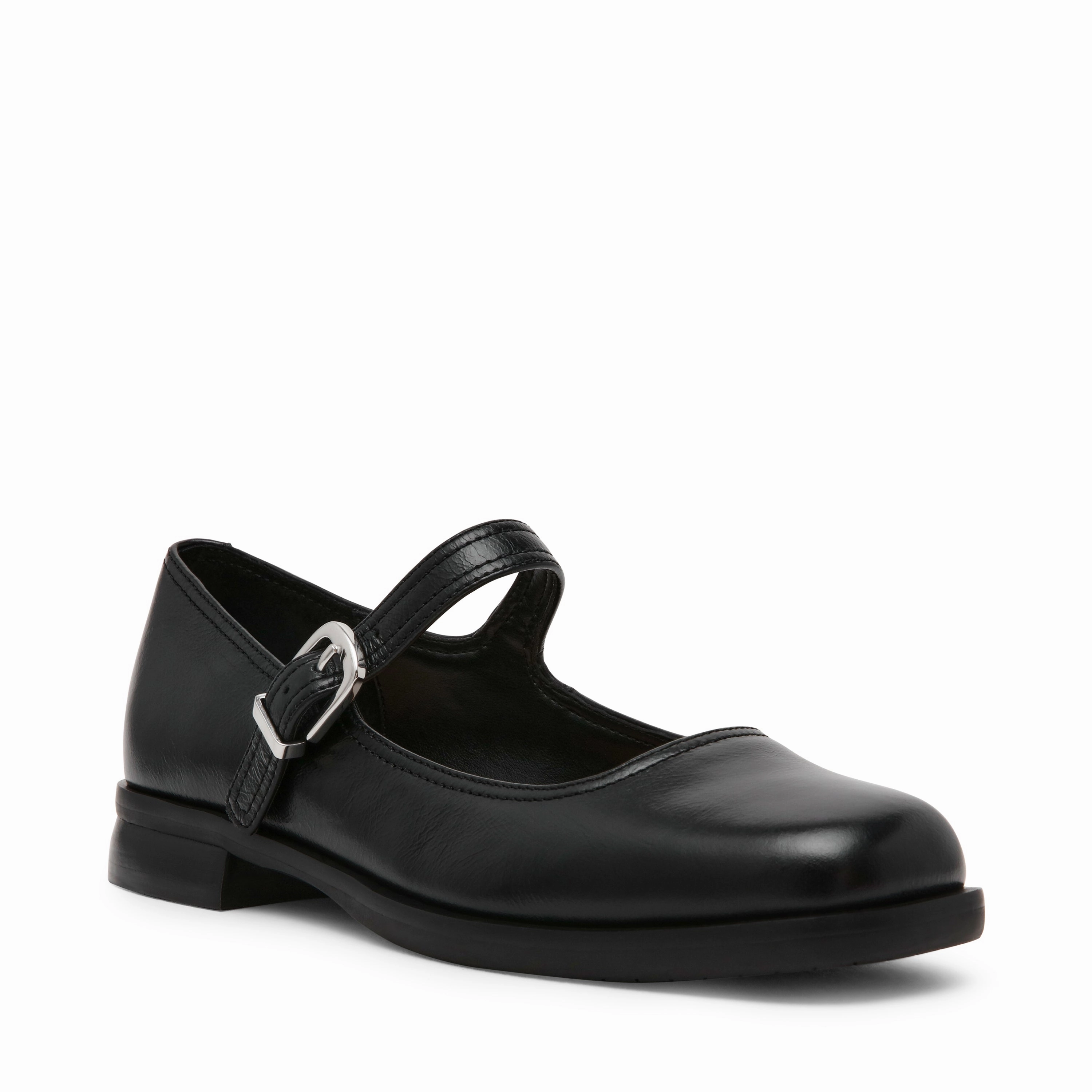 Delancy Flat Shoe BLACK LEATHER