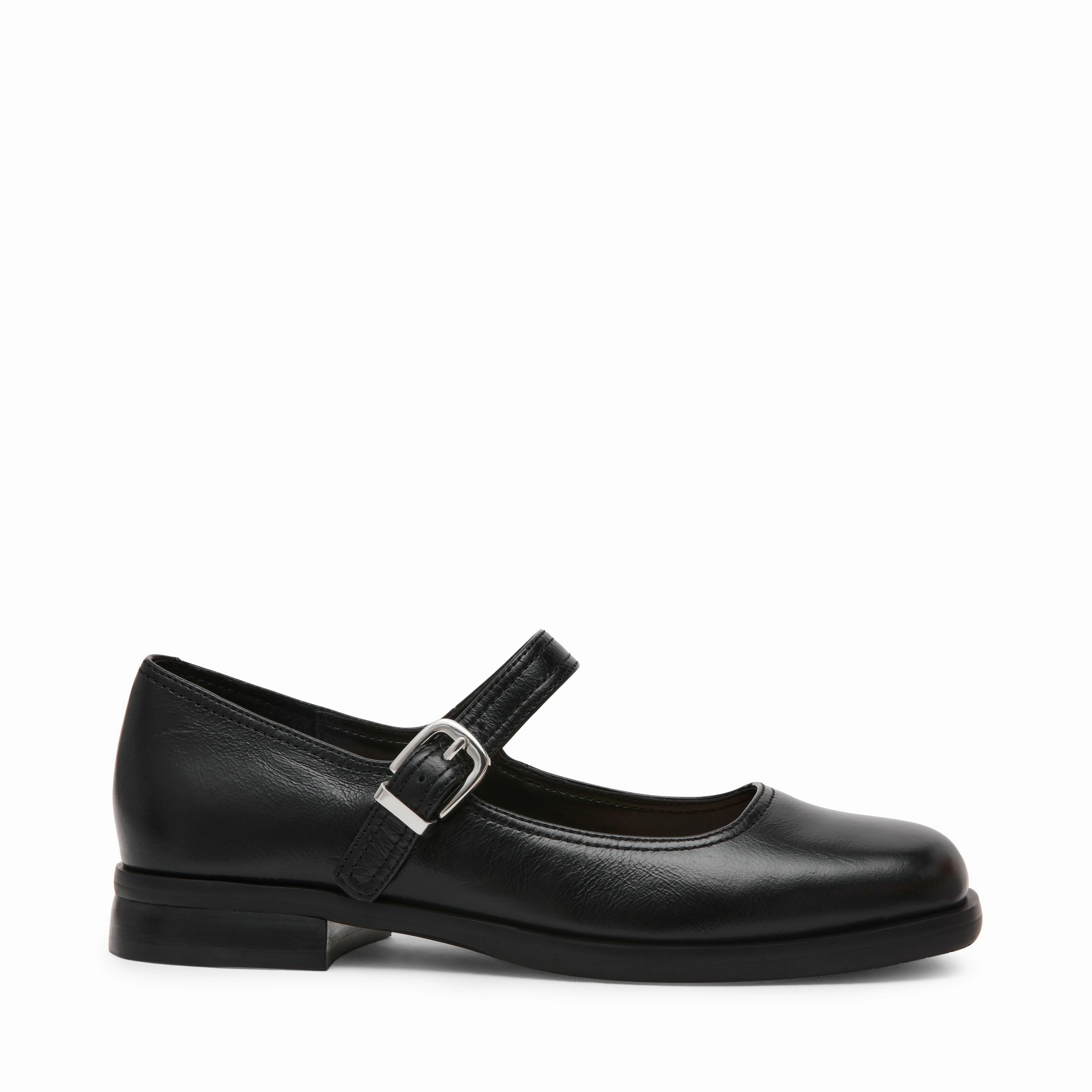Delancy Flat Shoe BLACK LEATHER