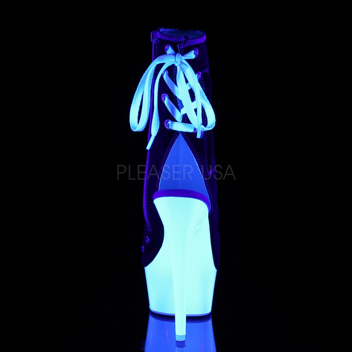 DELIGHT-1018SK Black Canvas/Neon White