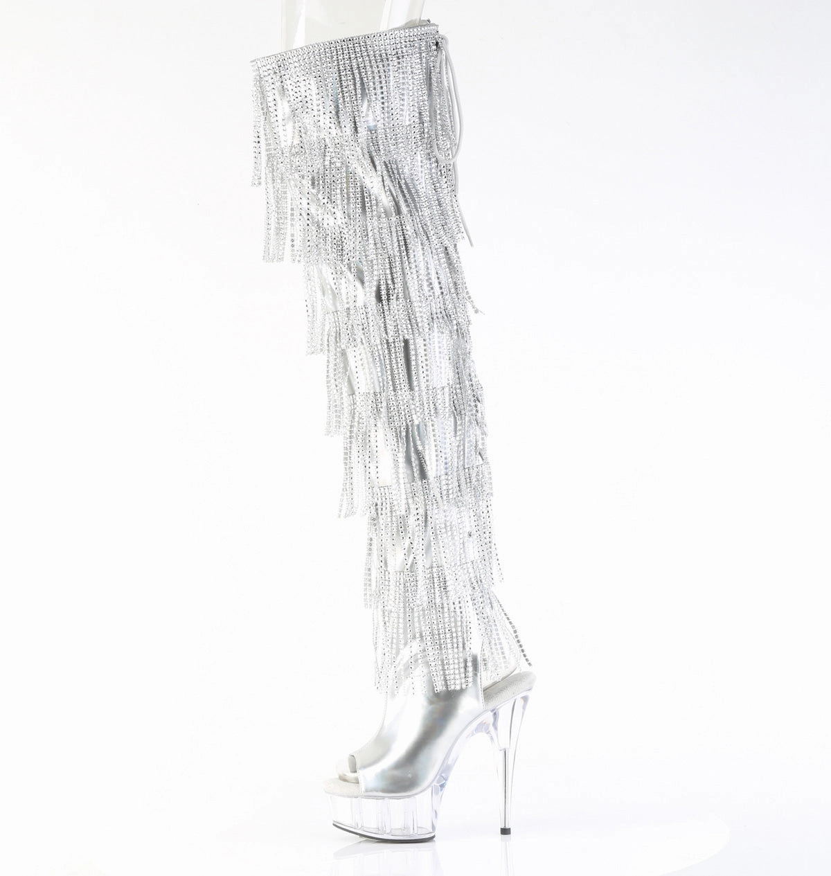 DELIGHT-3017HG-RSF  Silver Holo Metallic Pu/Clear
