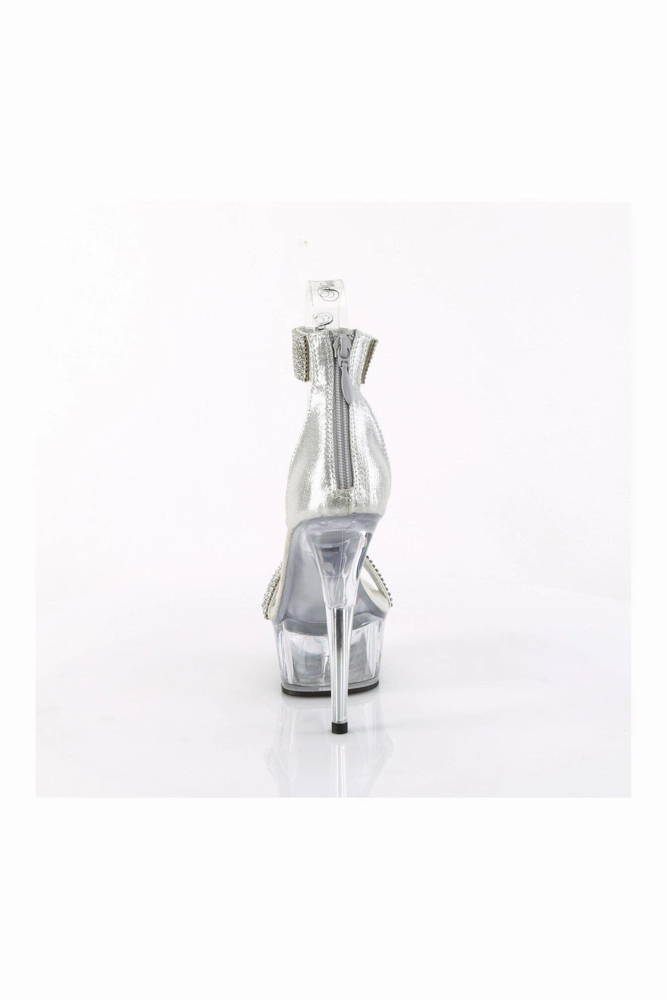 DELIGHT-641 Silver Fabric Sandal