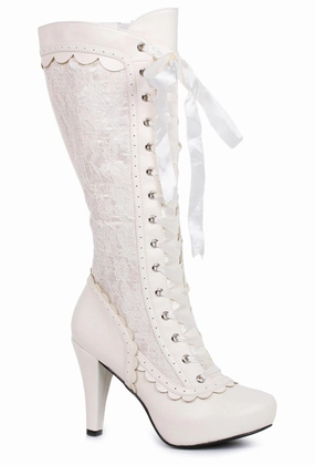 Ellie 414-MARY 4" Heel Lace up Victorian Boot