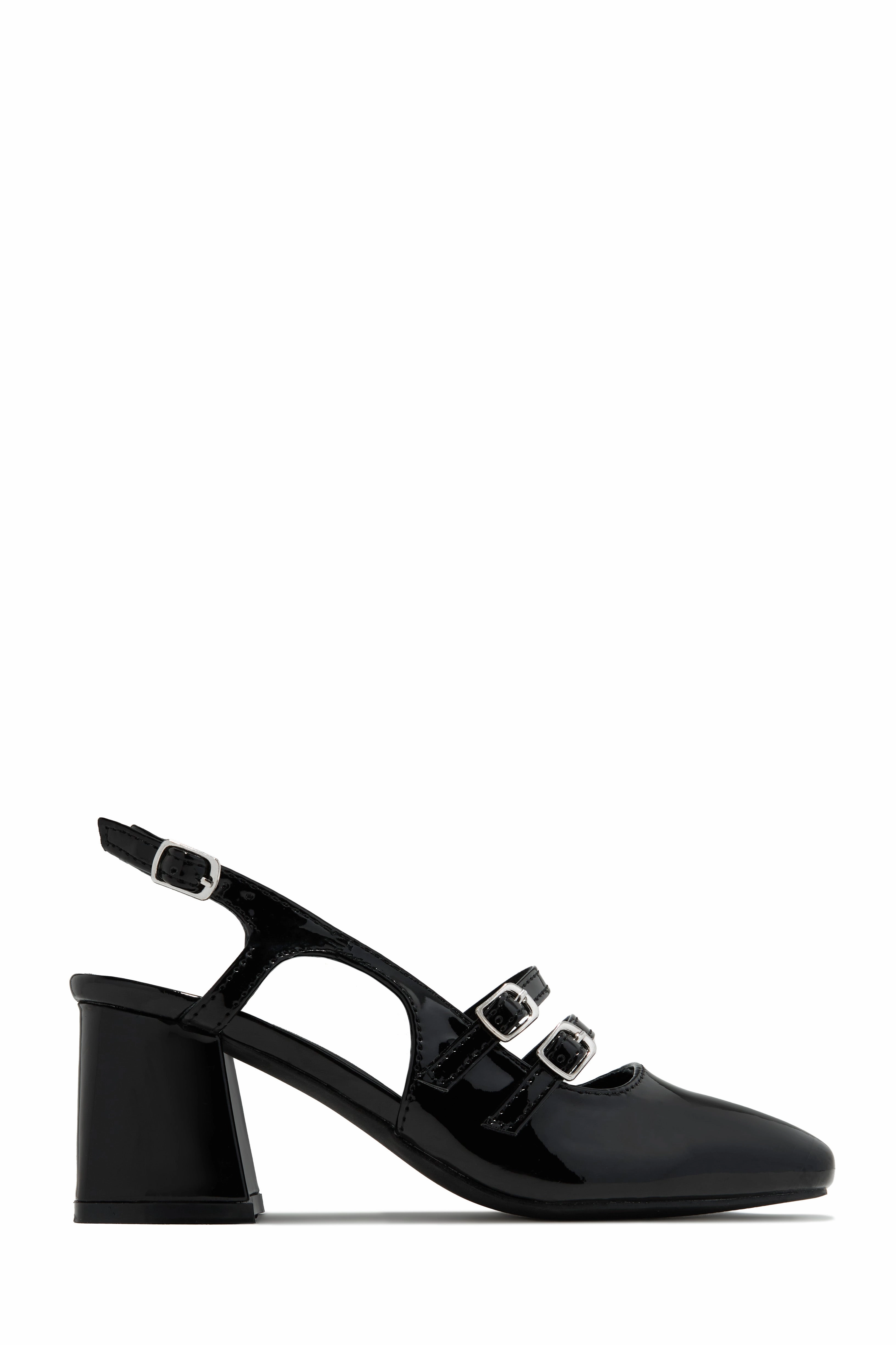 Elly Block Mid Heels - Red