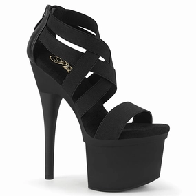 ESTEEM-769  Black Elastic Band-Faux Leather/Black Matte