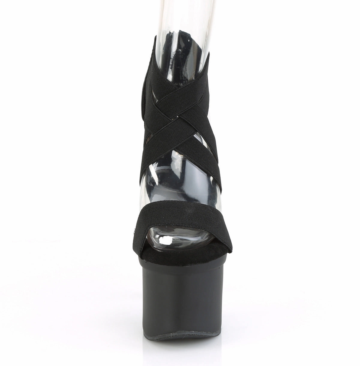 ESTEEM-769  Black Elastic Band-Faux Leather/Black Matte