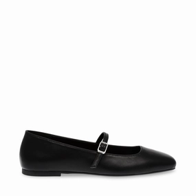 Ezri Flat Shoe BLACK LEATHER