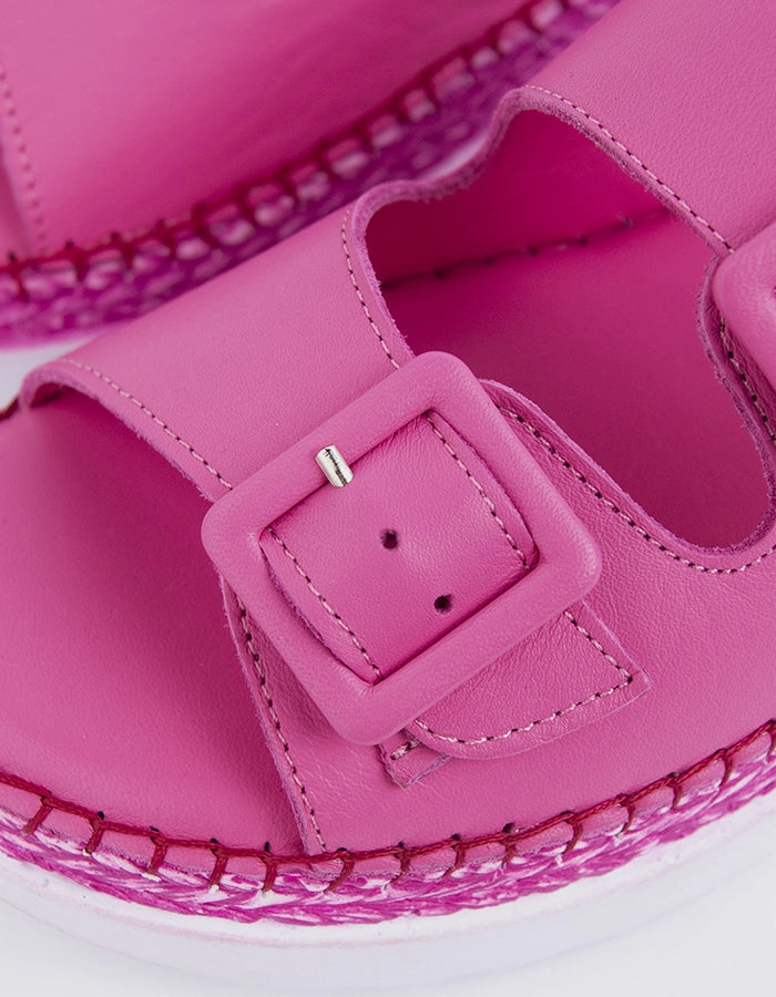 Fitzroy Fuchsia Leather
