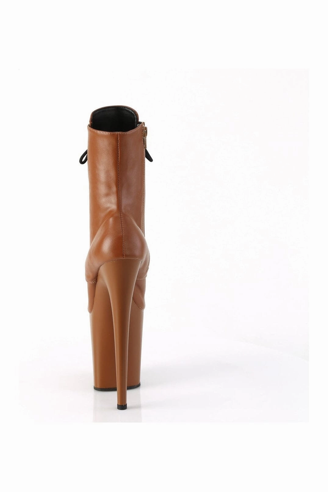 FLAMINGO-1020 Brown Faux Leather Ankle Boot