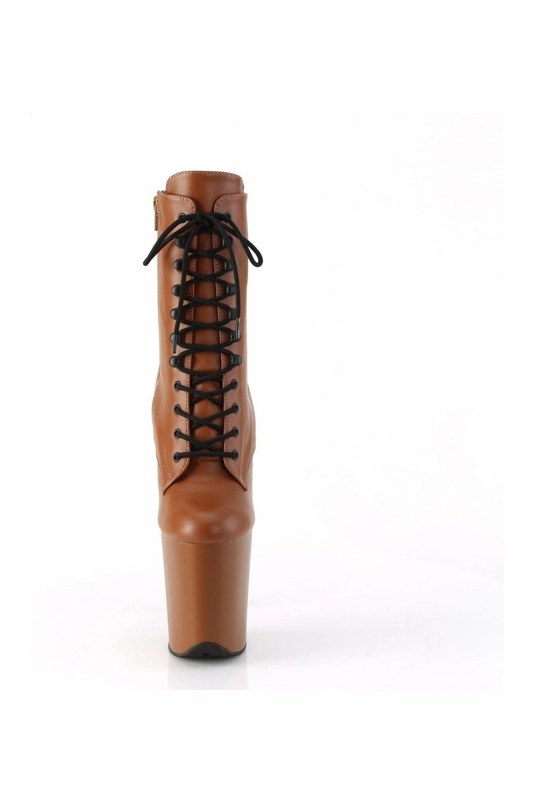 FLAMINGO-1020 Brown Faux Leather Ankle Boot