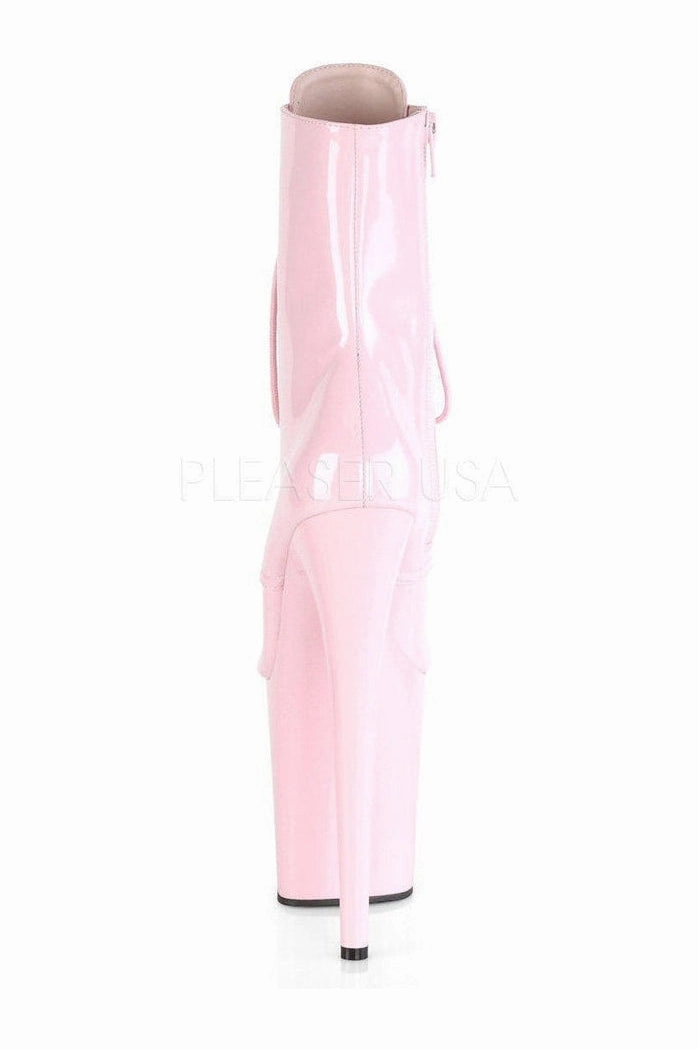 FLAMINGO-1020 Platform Ankle Boot | Pink Patent