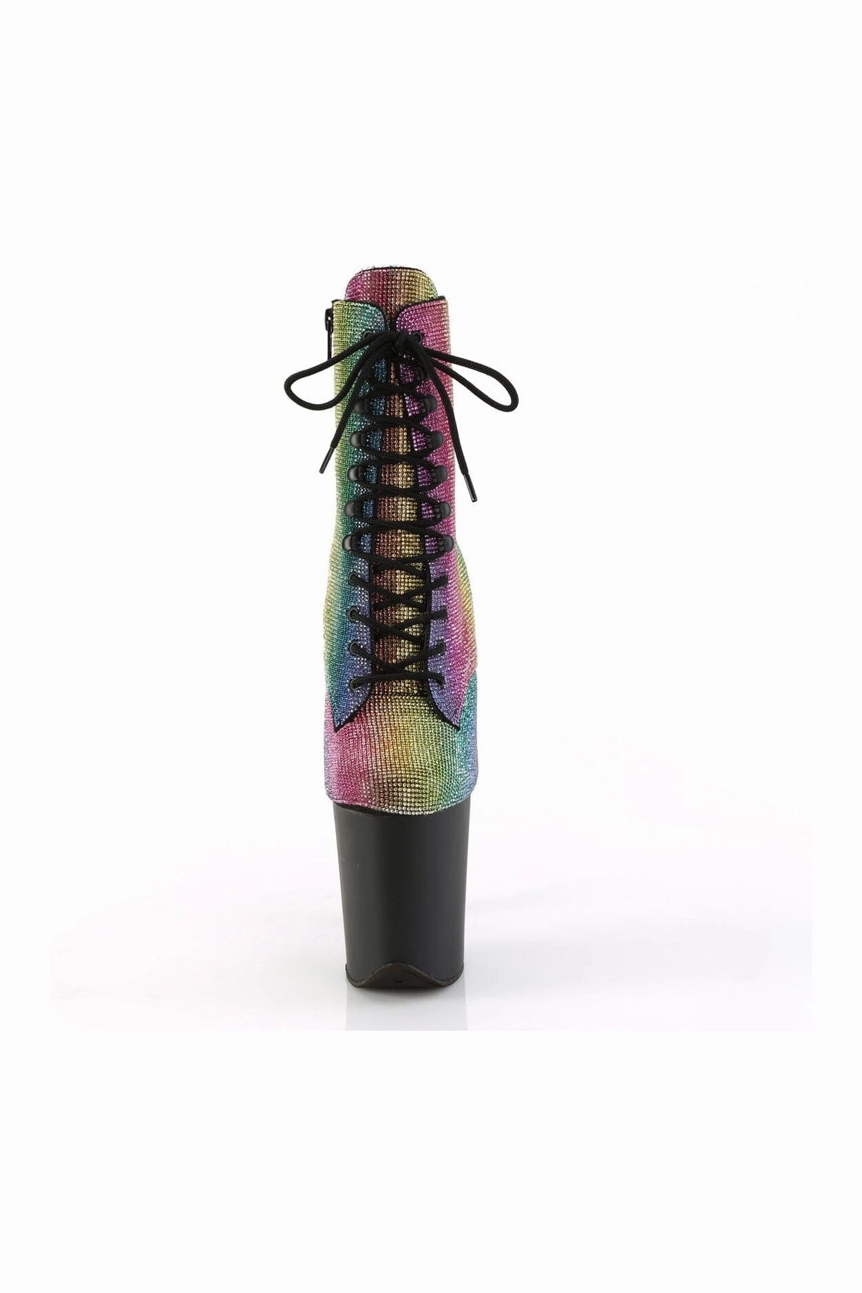 FLAMINGO-1020RS Rainbow Rhinestone Ankle Boot