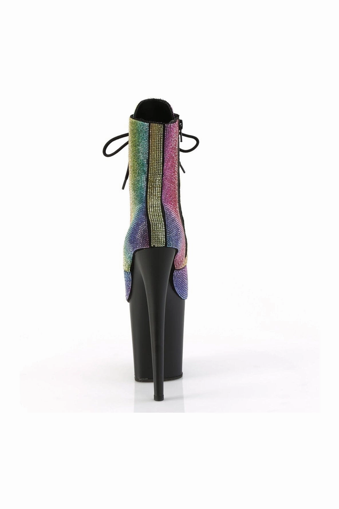 FLAMINGO-1020RS Rainbow Rhinestone Ankle Boot