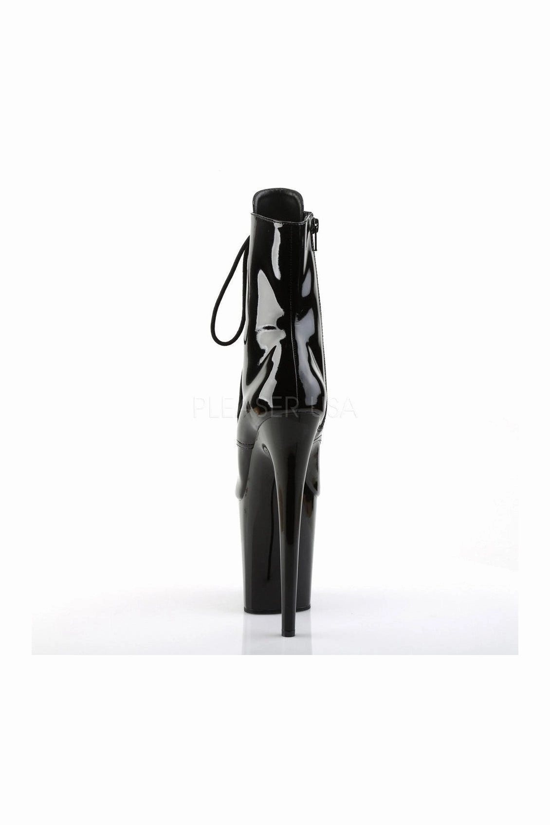 FLAMINGO-1021 Platform Boot  | Black Patent