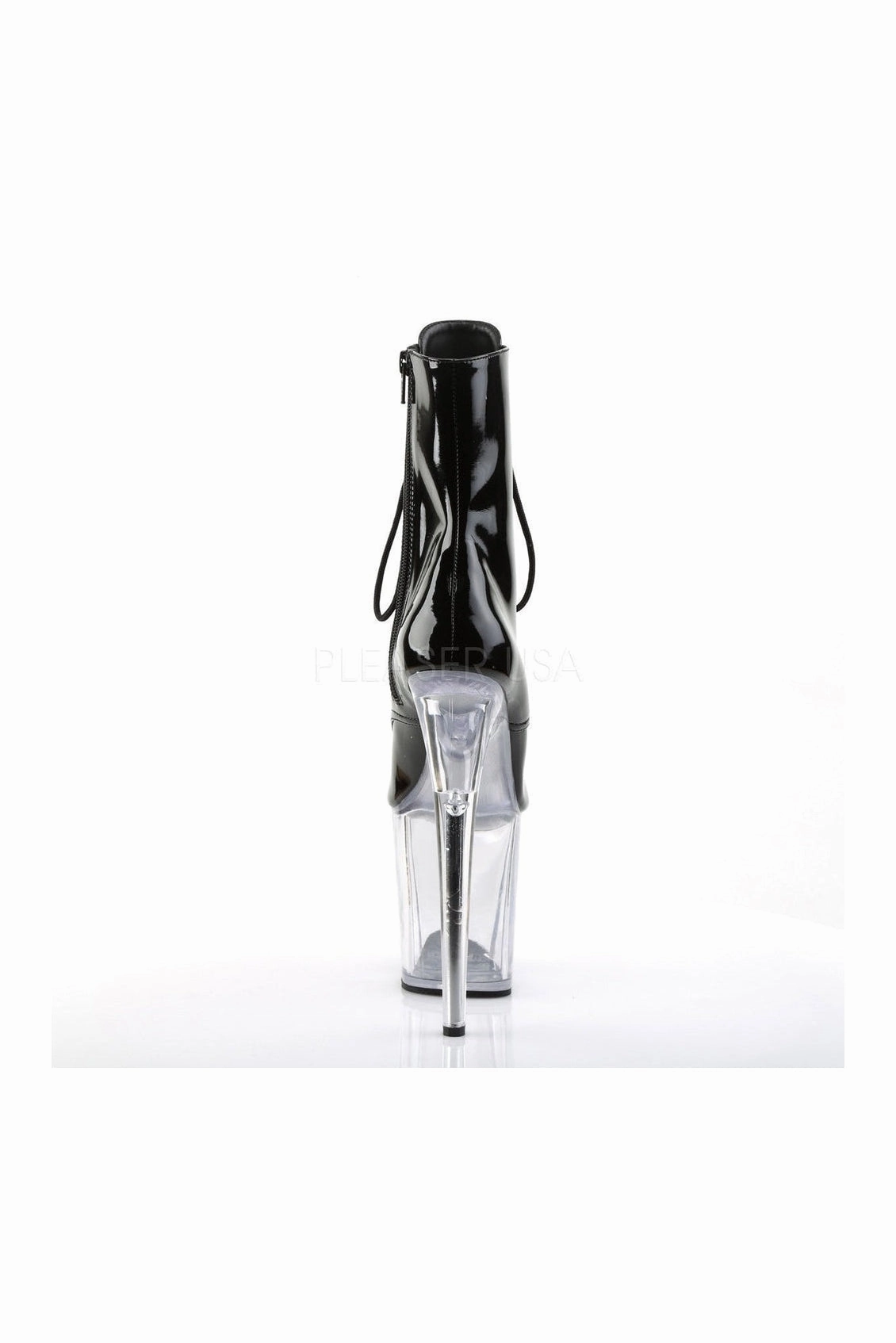 FLAMINGO-1021 Platform Boot  | Black Patent
