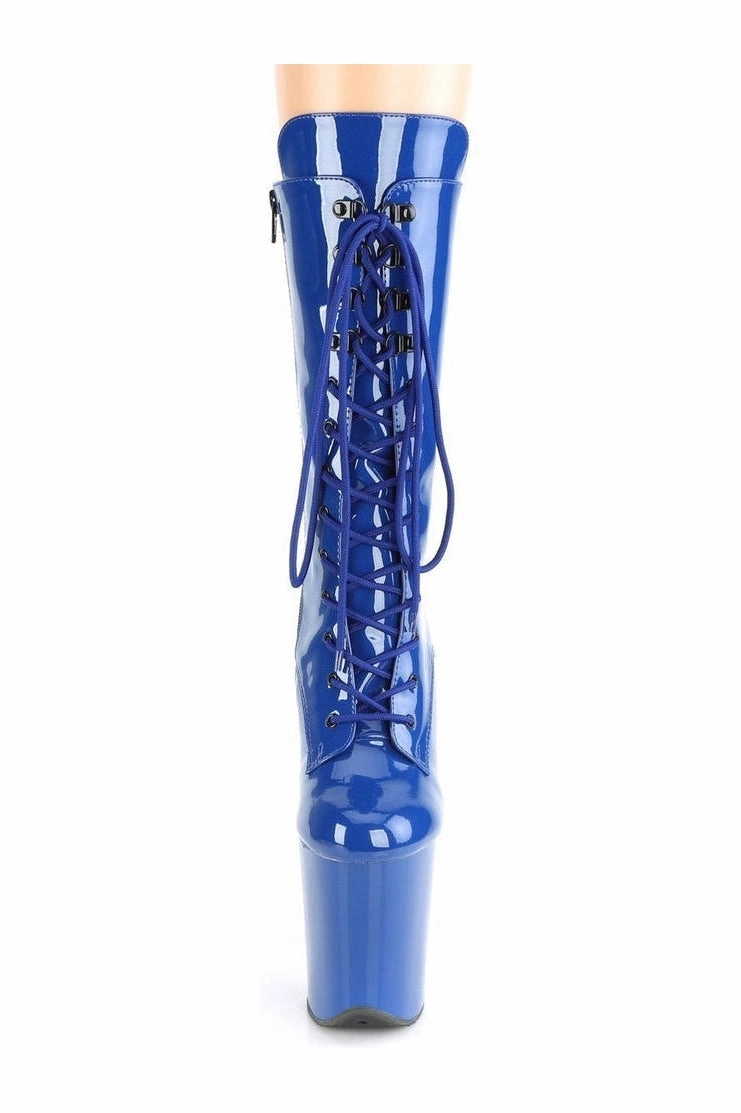 FLAMINGO-1050 Exotic Boot | Blue Patent