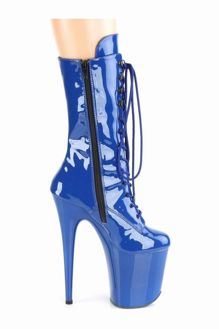FLAMINGO-1050 Exotic Boot | Blue Patent