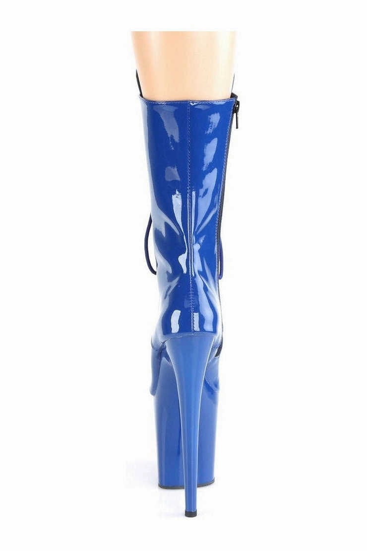 FLAMINGO-1050 Exotic Boot | Blue Patent