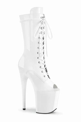 FLAMINGO-1051 Exotic Boot | White Patent