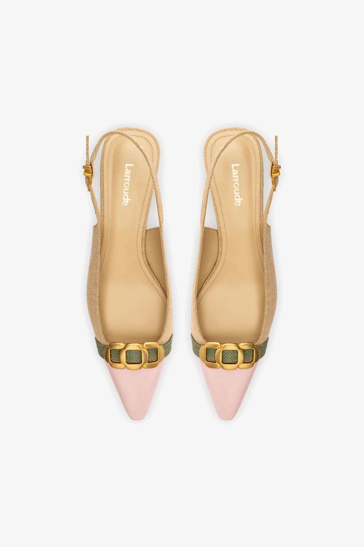 Franca Pump In Beige Raffia