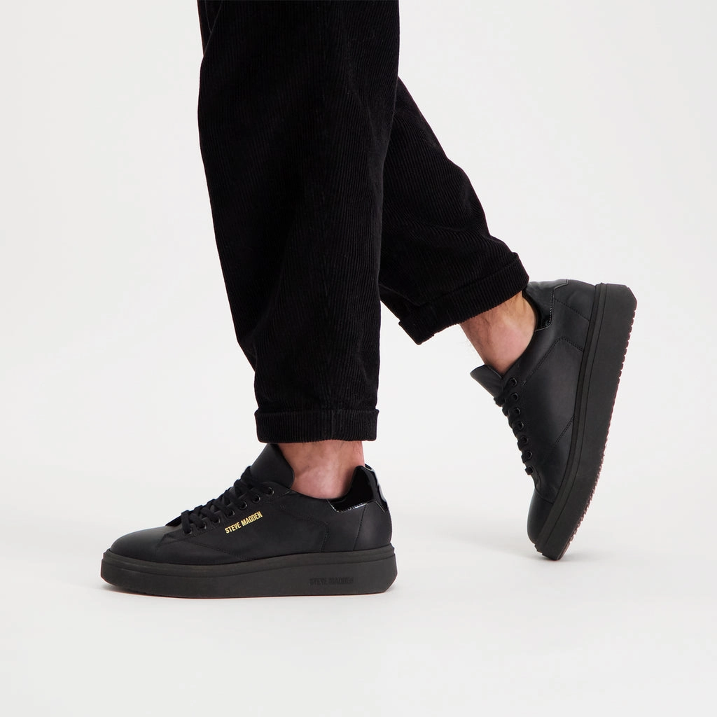 Fynner Trainer BLACK LEATHER