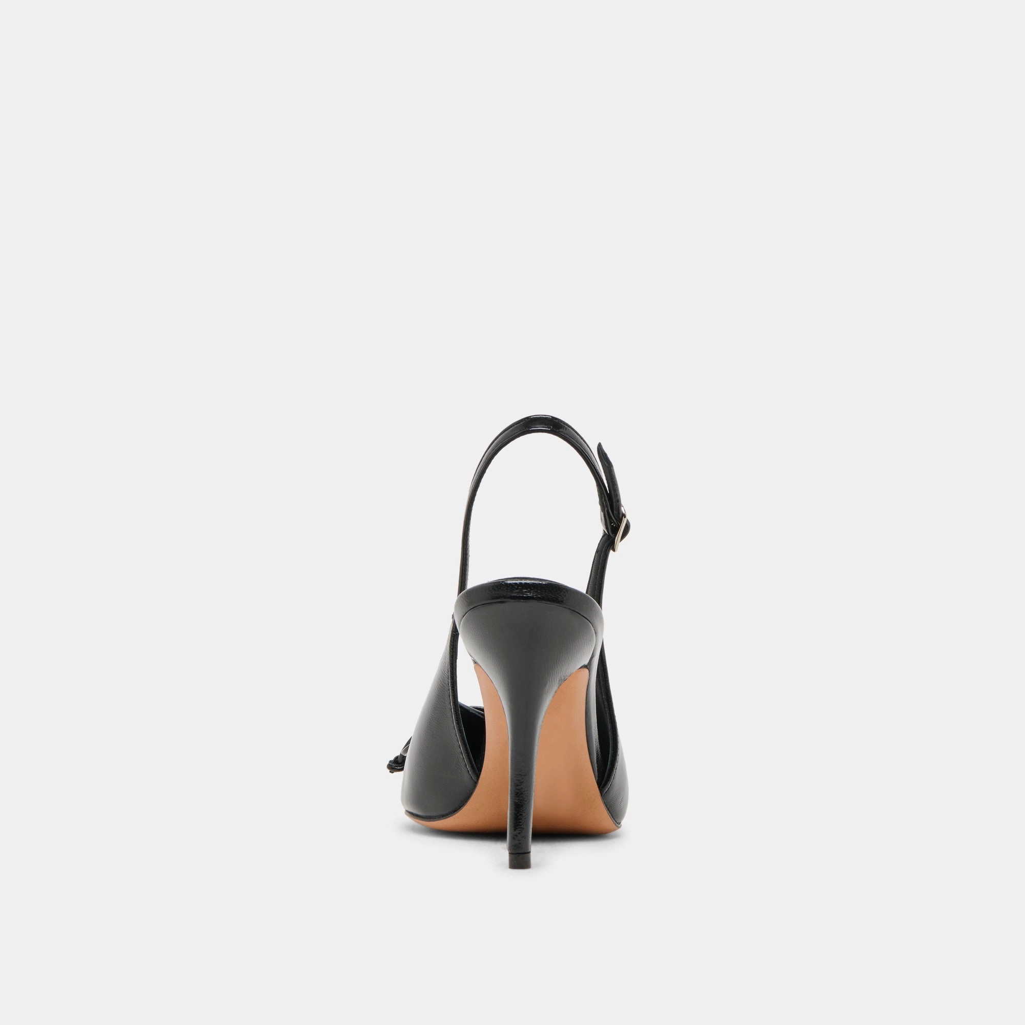 GEENA HEELS BLACK LEATHER