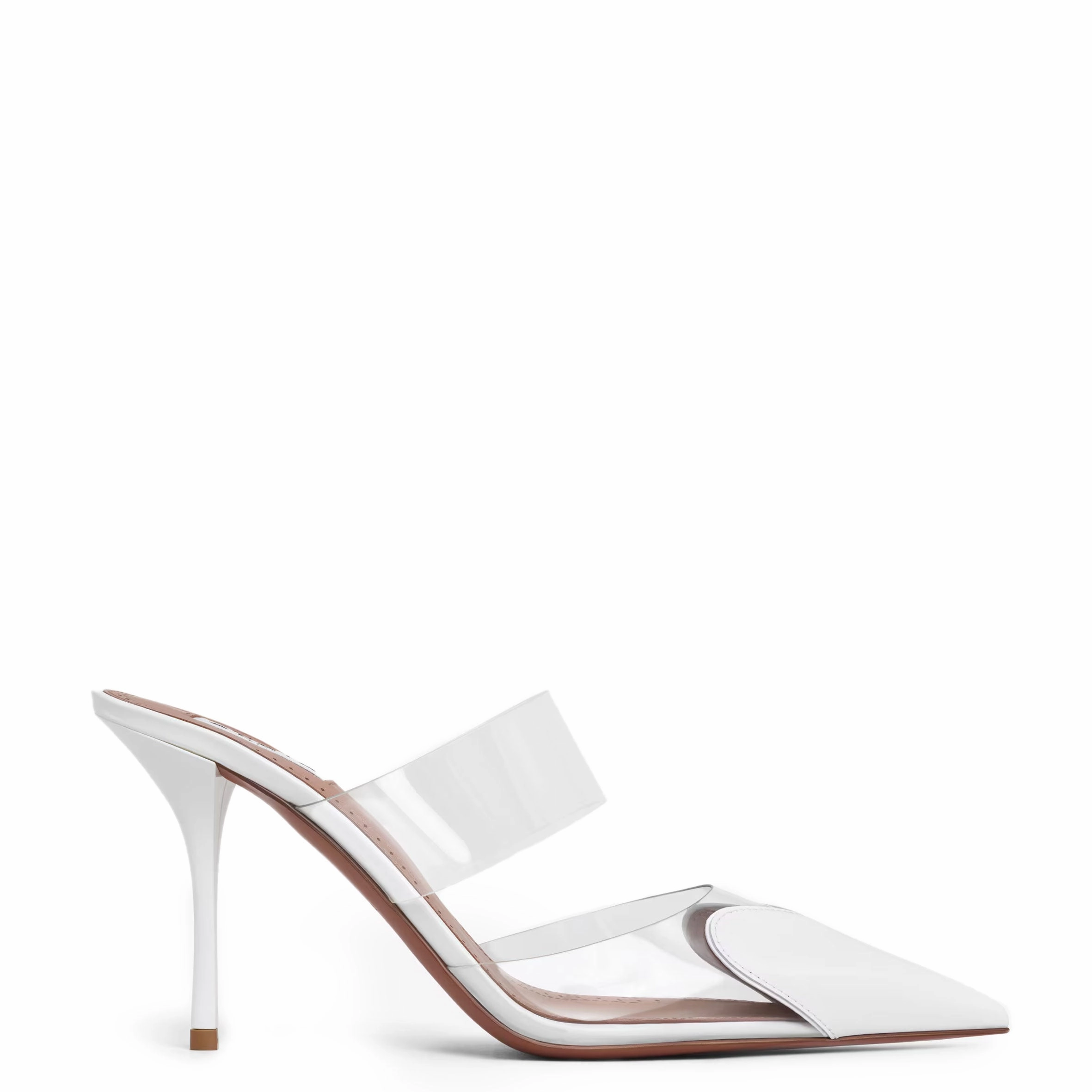 Heart 90 Mules, White