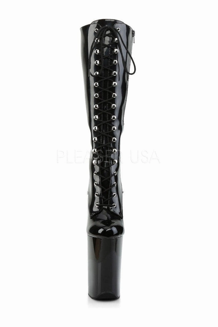 INFINITY-2020 Platform Boot  | Black Patent