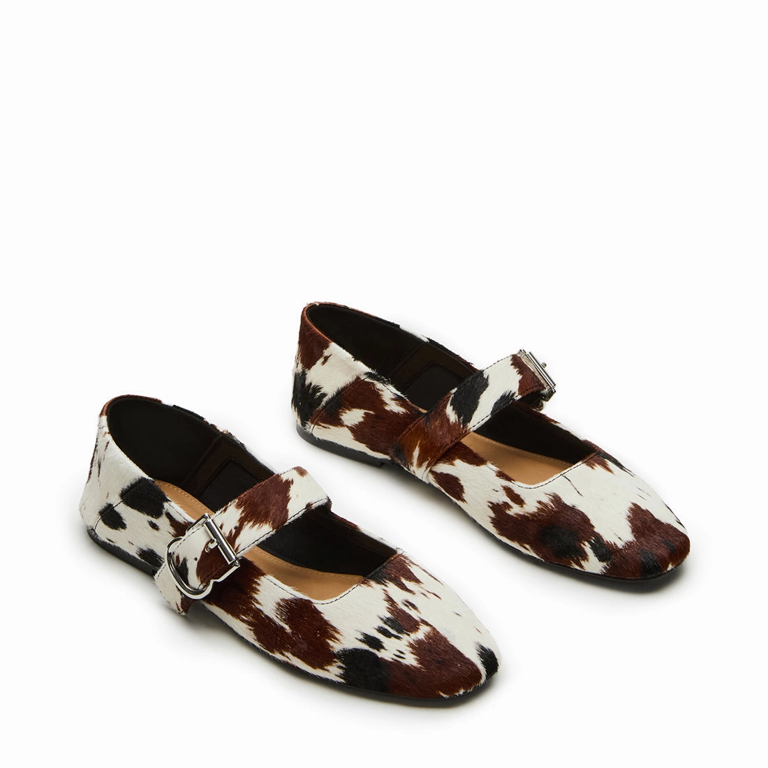 Jenni-C Flat Shoe TAN / WHITE PONY