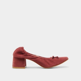 KARMIN HEELS BRANDY SUEDE