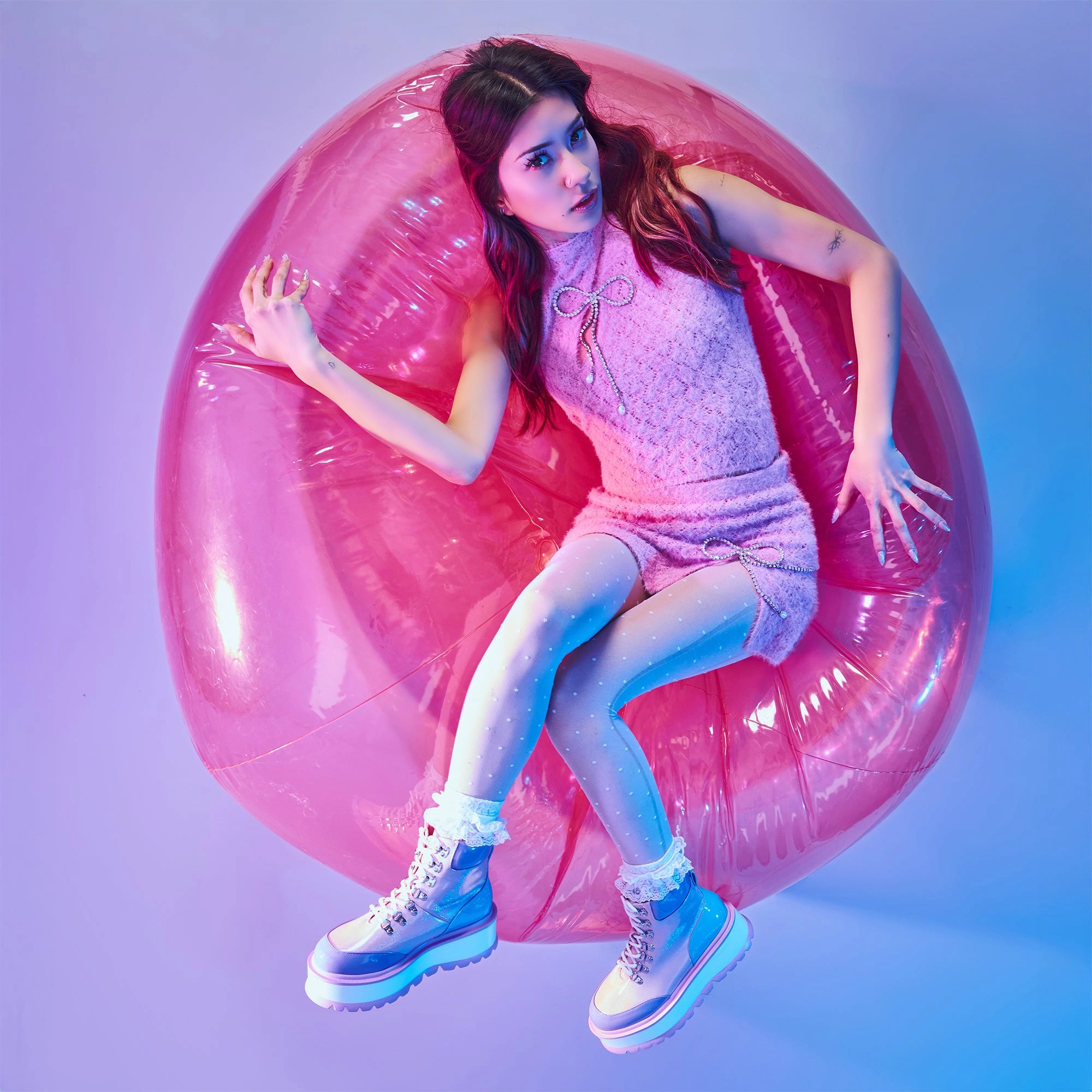 Kawaii Hydra Hi Shine Platform Boots