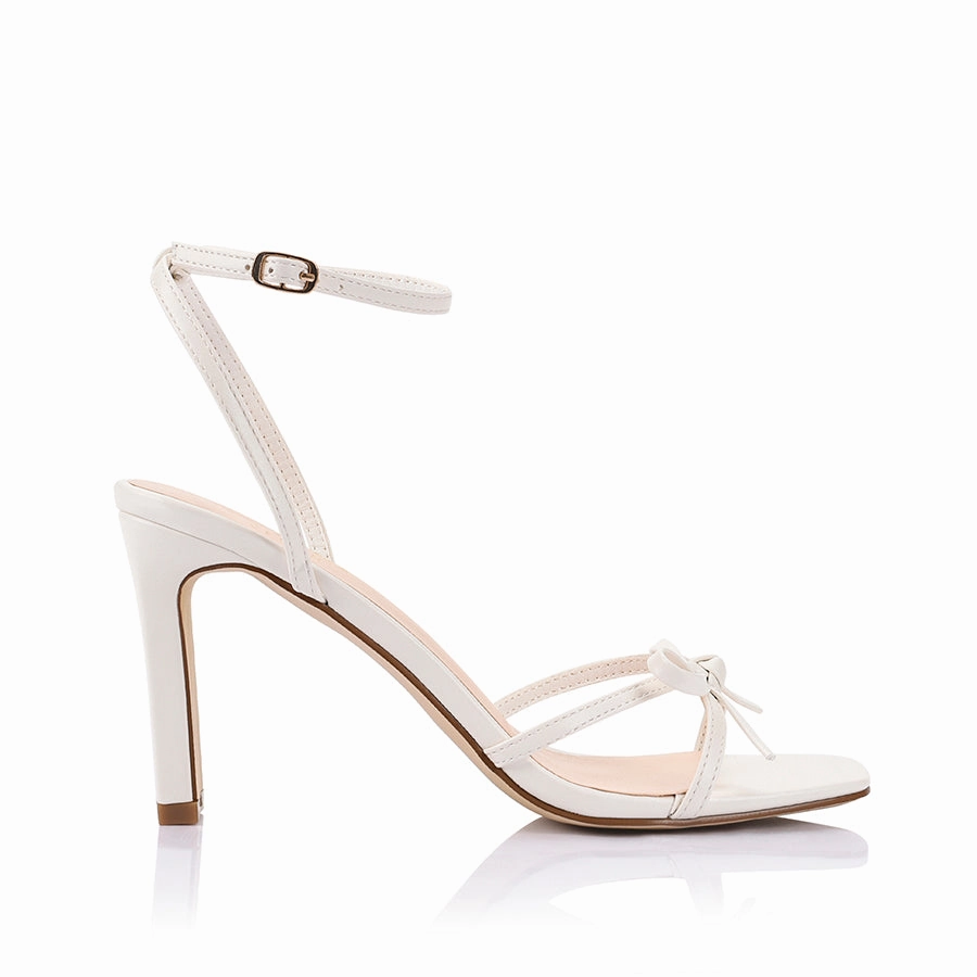 Kith Block Heel Sandals - Chalk White