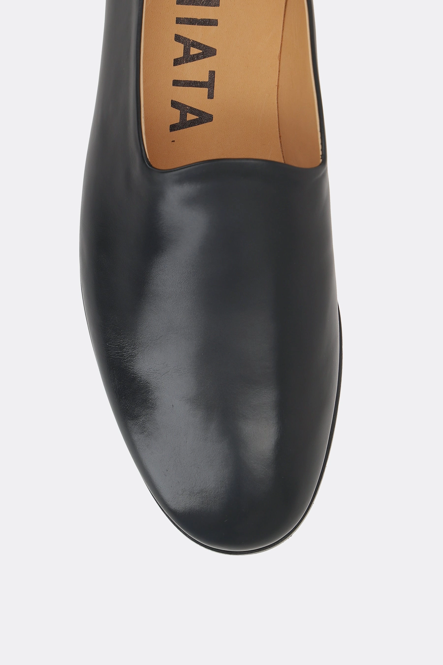 Land slippers in smooth leather