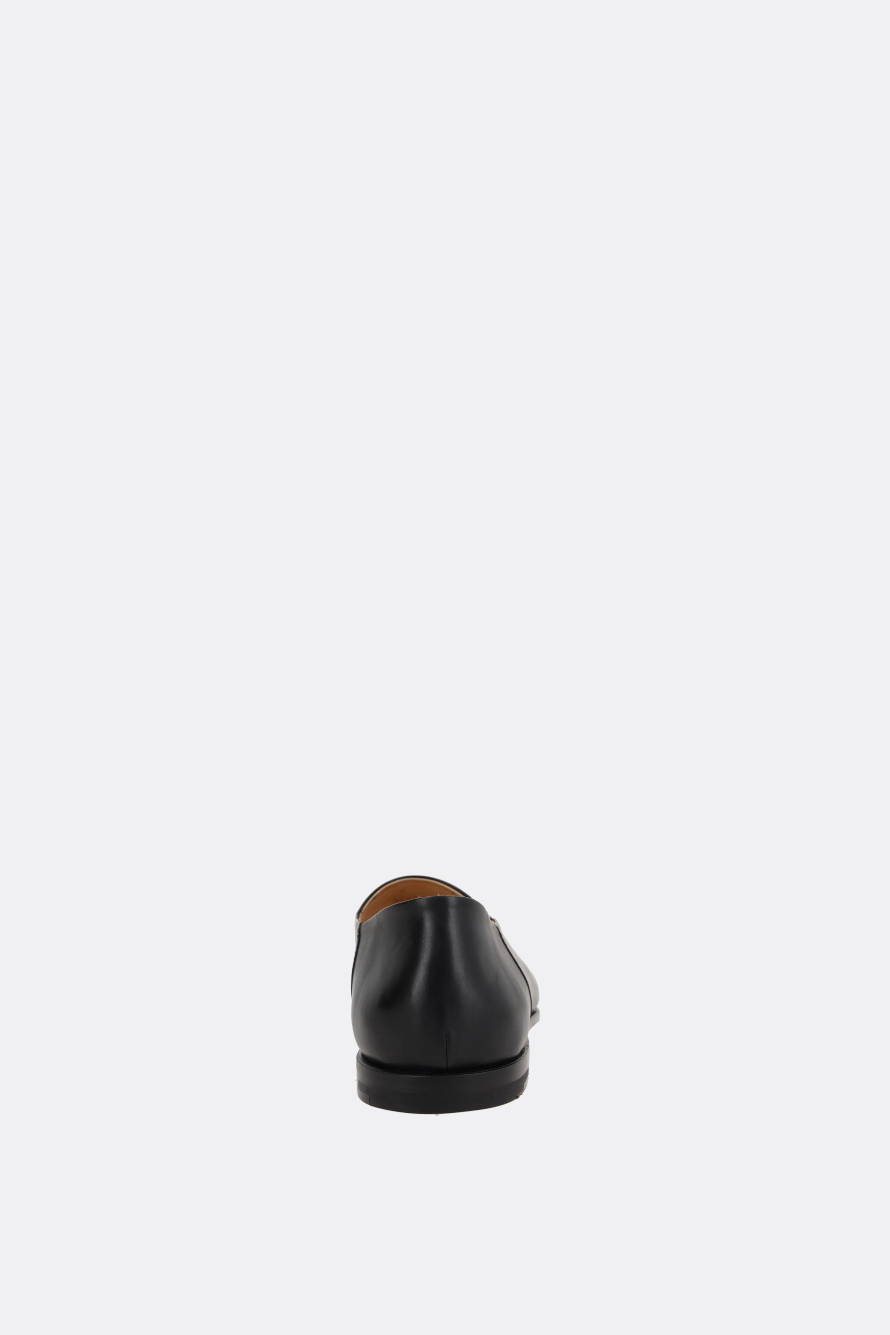 Land slippers in smooth leather