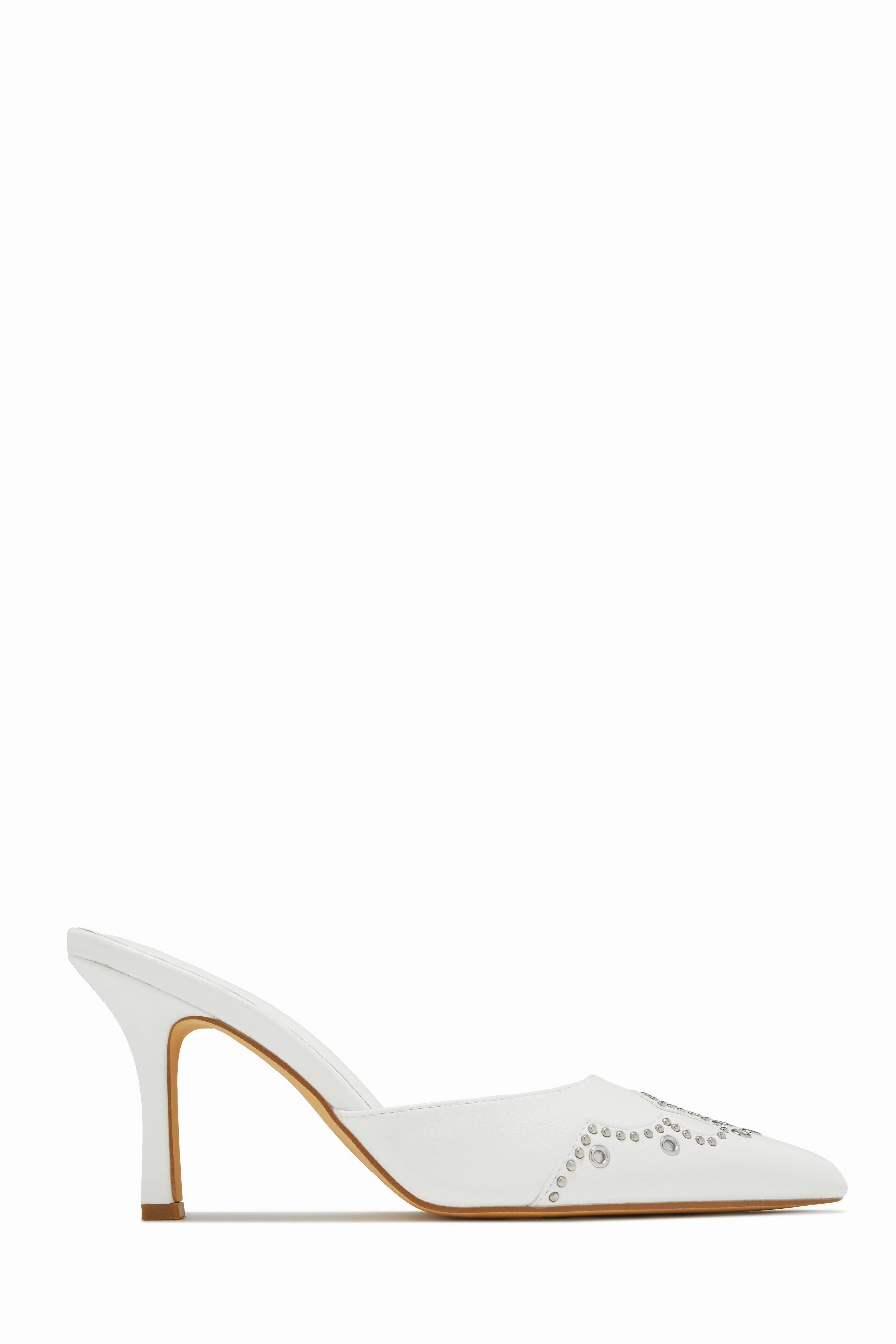 Lauryn Pump Heel Mules - Brown
