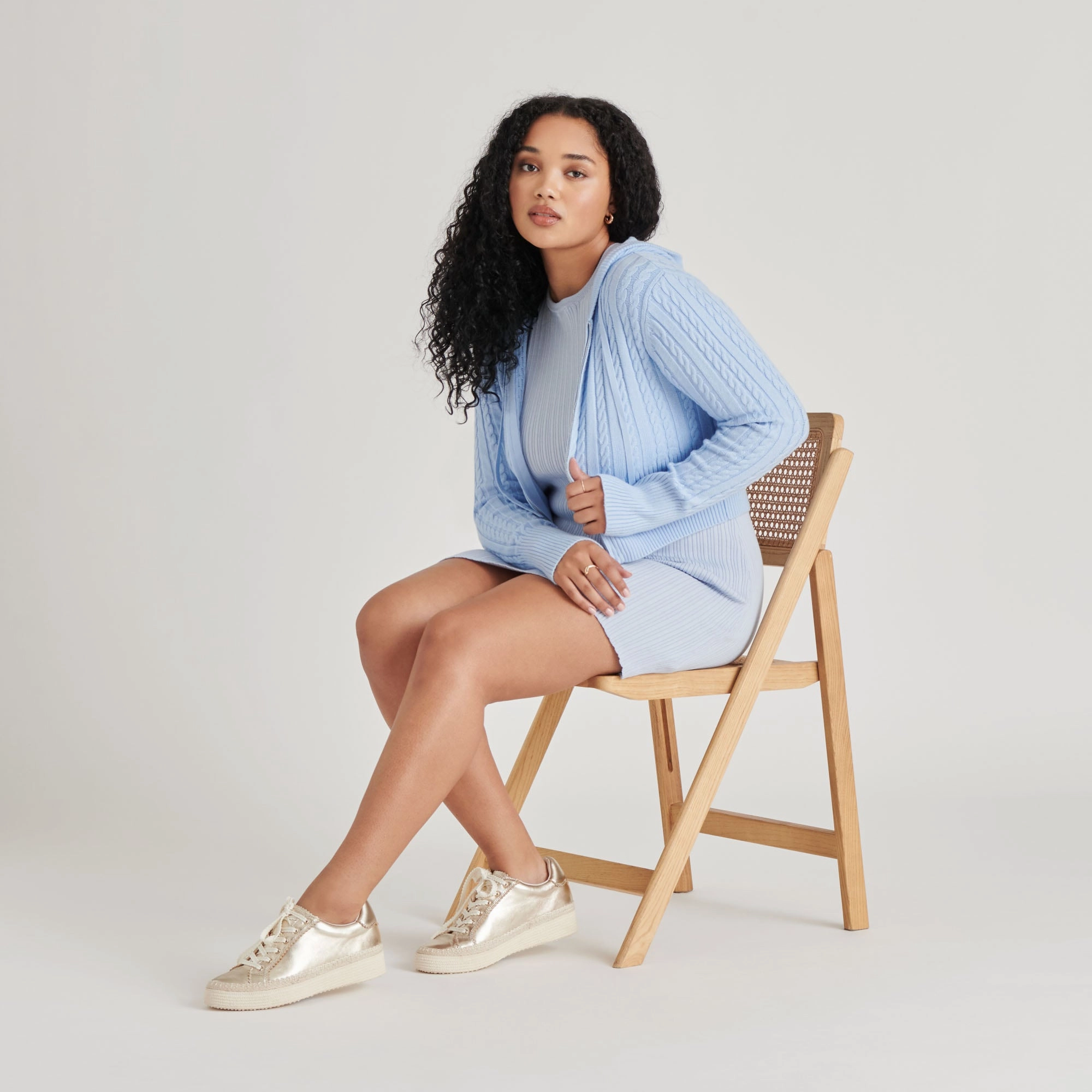 LENNIX SNEAKERS LIGHT GOLD METALLIC LEATHER