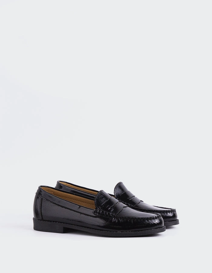 Lettine Black Naplack Leather