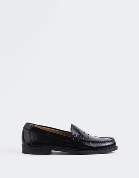 Lettine Black Naplack Leather