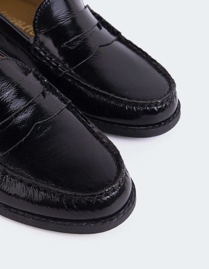 Lettine Black Naplack Leather