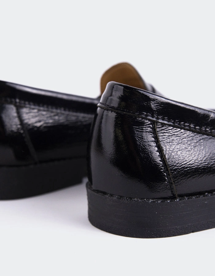 Lettine Black Naplack Leather