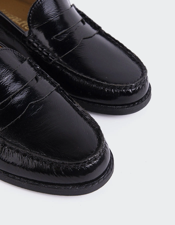 Lettine Black Naplack Leather