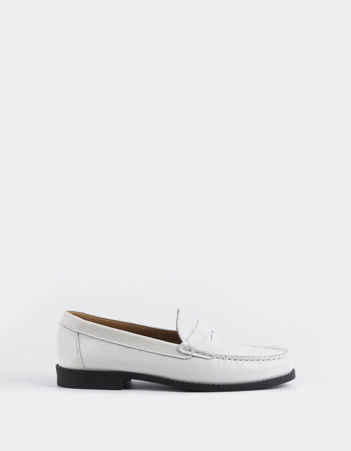 Lettine Off White Naplack Leather