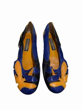Mario Valentino Blue & Orange Size 8 Shoes