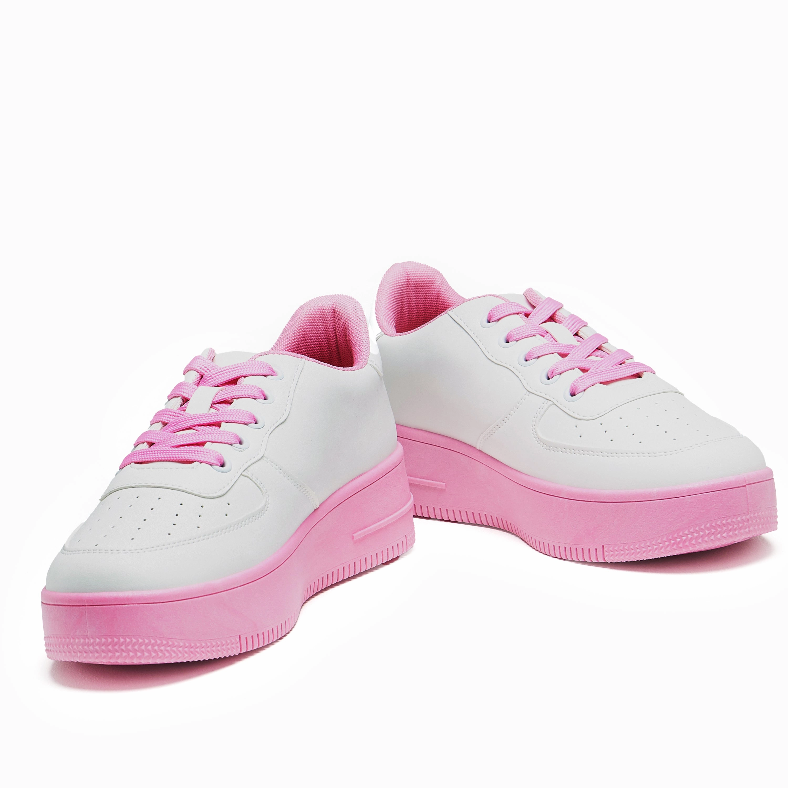 Morning Sakura Platform Trainers - White