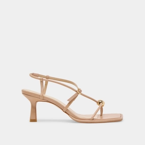 MYLEE HEELS LIGHT TAN LEATHER