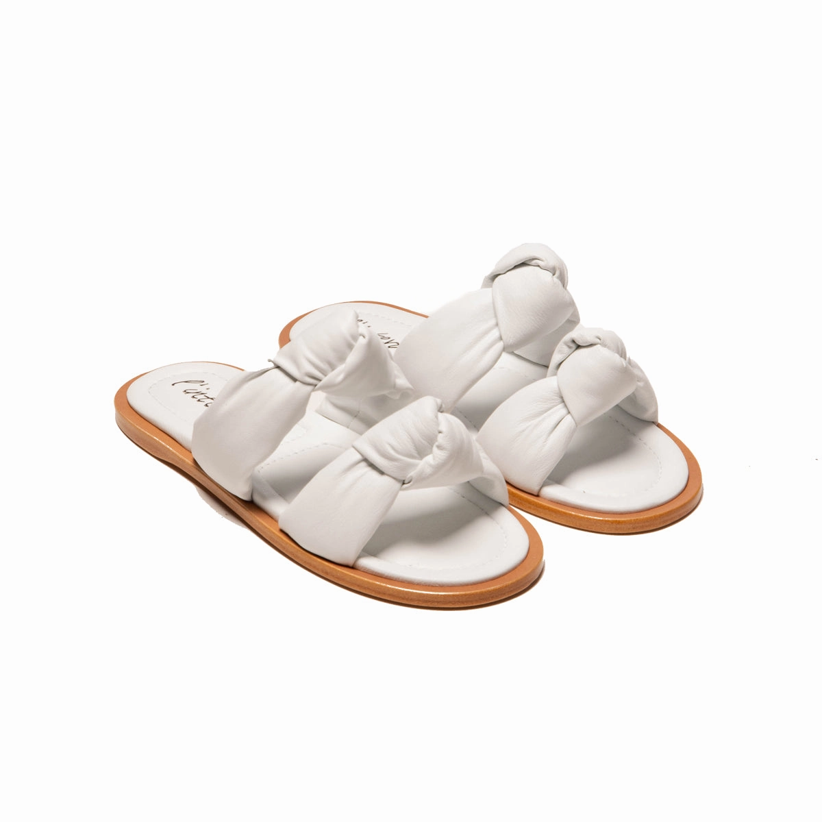 Nava White Leather