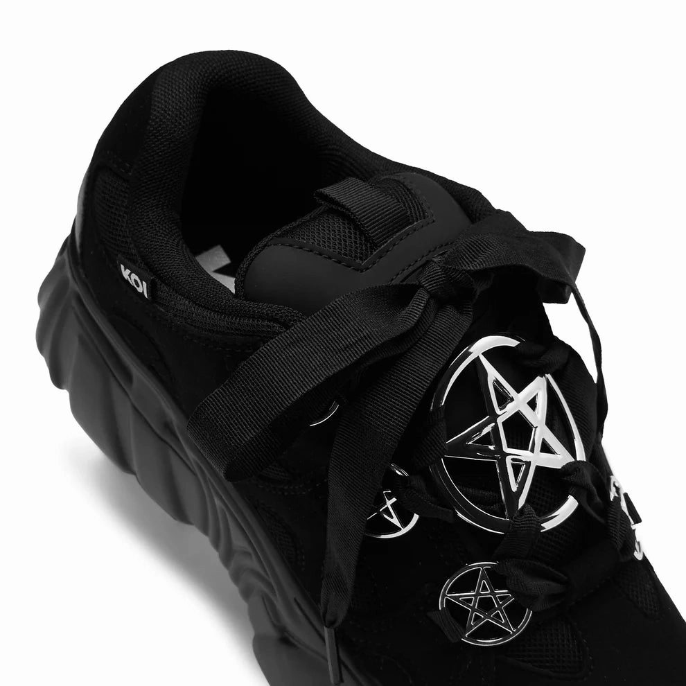 Necromancer Chunky Platform Trainers - Black