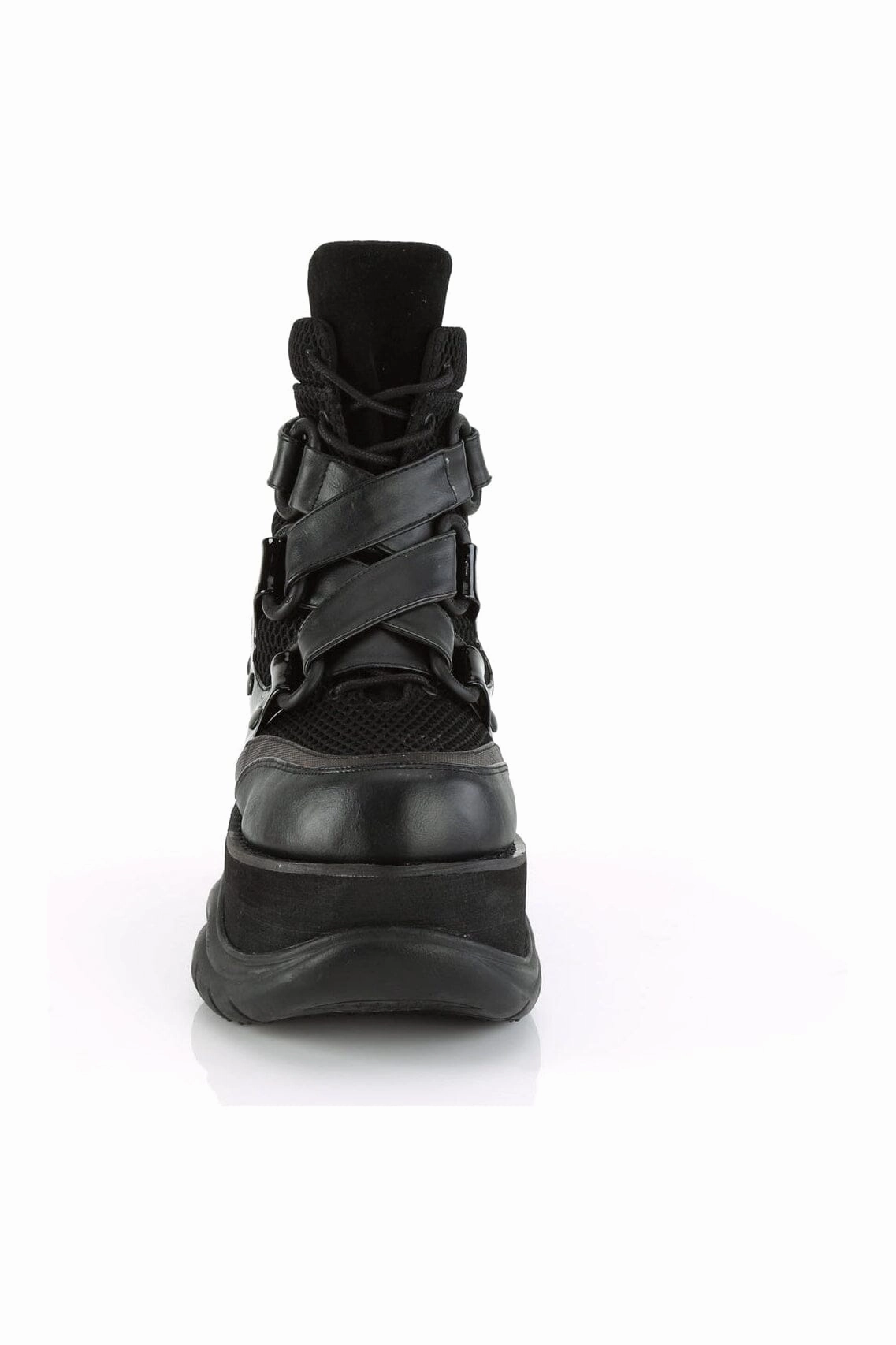 NEPTUNE-126 Black Vegan Leather Ankle Boot