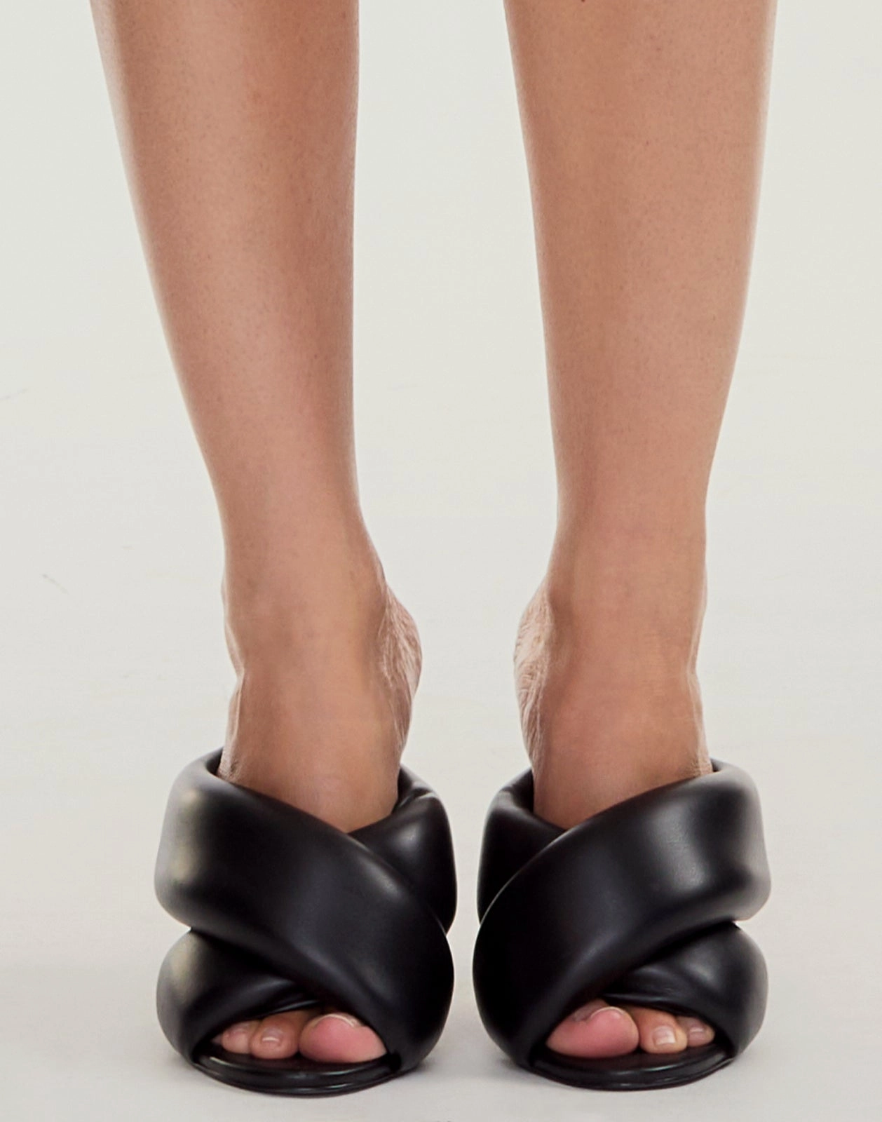 Padded Crossed Mules