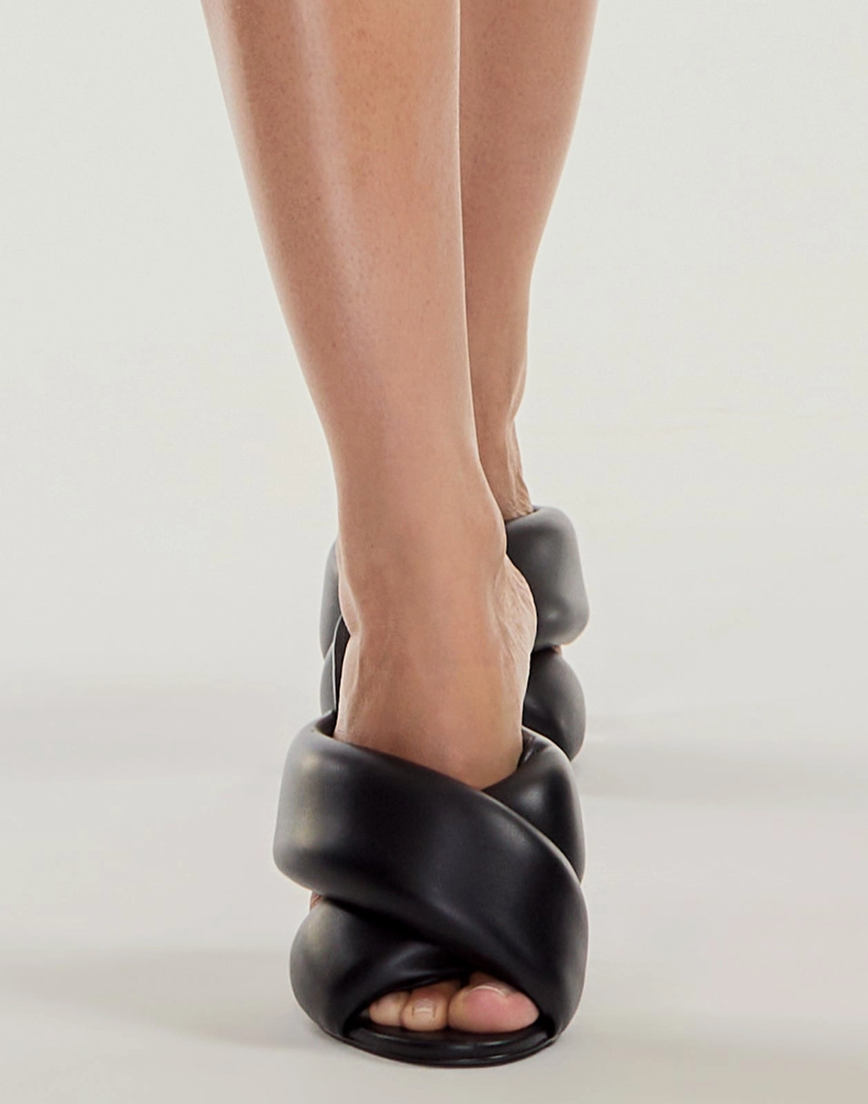 Padded Crossed Mules
